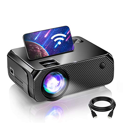 BOMAKER WiFi Mini Projector for Outdoor...