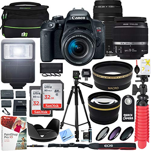 Canon EOS Rebel T7i DSLR Camera with...