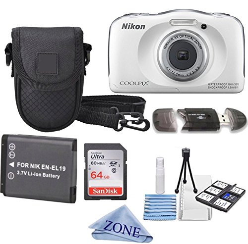 Nikon COOLPIX S33 White Waterproof...