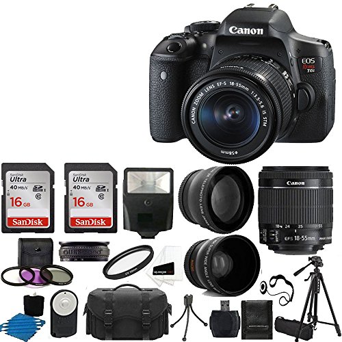 Canon EOS Rebel T6i SLR Camera 18-55mm...