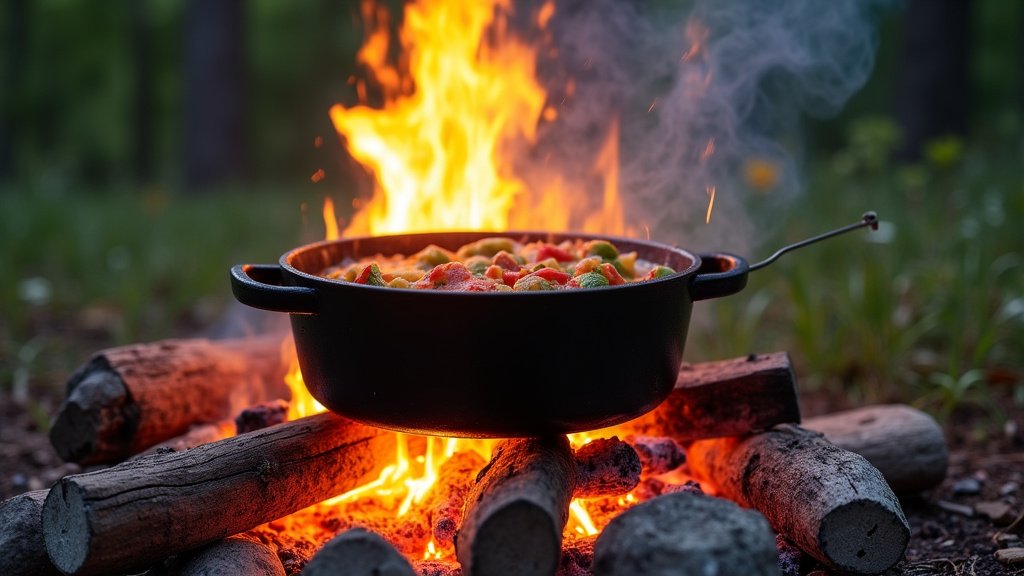 Cooking with Your Dutch Oven in a Campfire