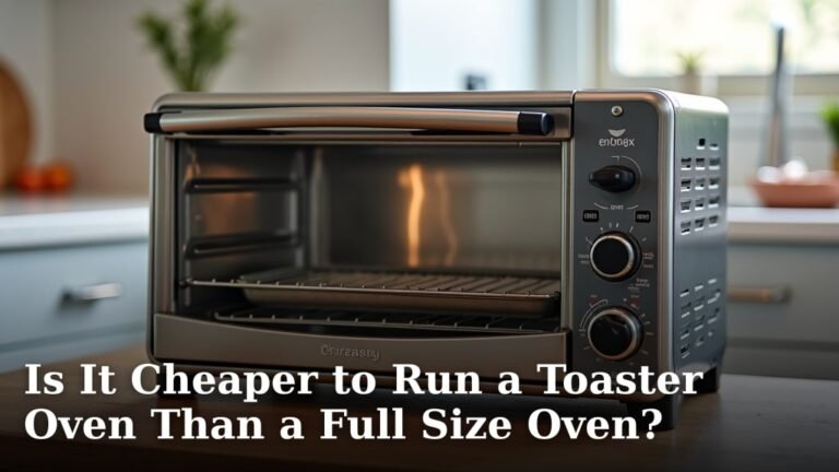 Is It Cheaper to Run a Toaster Oven Than a Full Size Oven?