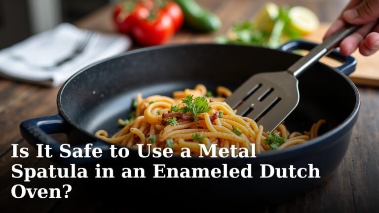 Is It Safe to Use a Metal Spatula in an Enameled Dutch Oven?