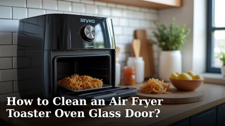 How to Clean an Air Fryer Toaster Oven Glass Door?
