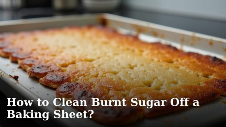How to Clean Burnt Sugar Off a Baking Sheet?