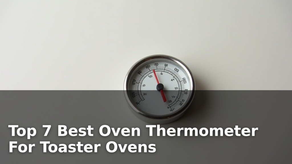 Top 7 Best Oven Thermometer For Toaster Ovens